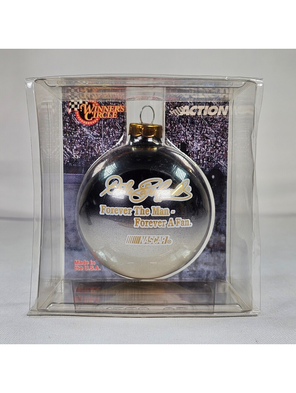Dale Earnhardt NASCAR Winners Circle Action Christmas Ornament Forever The Man